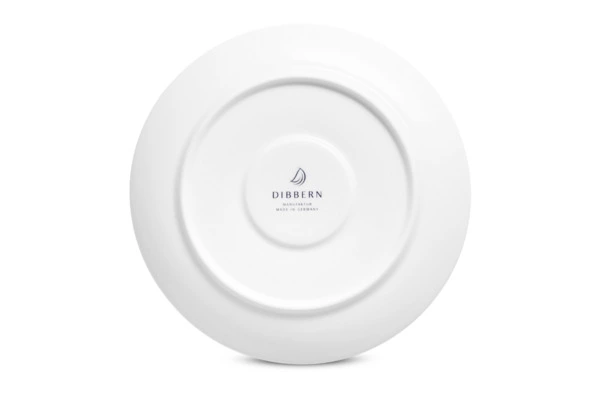 Чашка для завтрака с блюдцем Dibbern Белый декор 320 мл, фарфор костяной