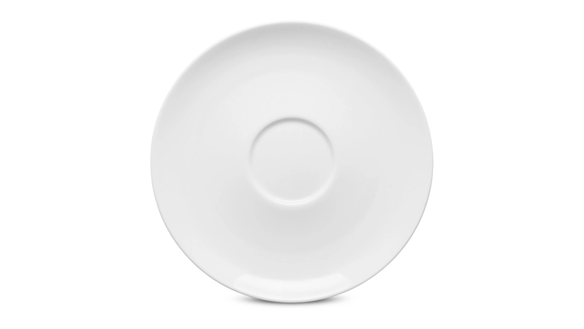 Чашка для завтрака с блюдцем Dibbern Белый декор 320 мл, фарфор костяной