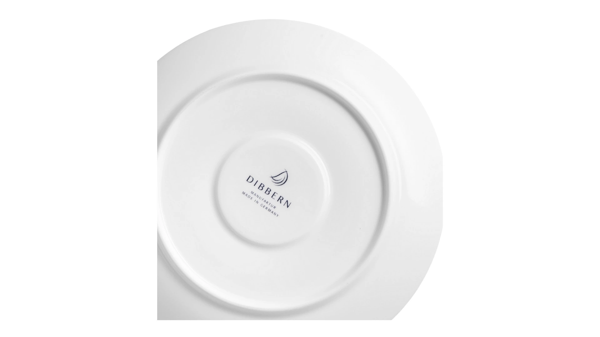 Чашка для завтрака с блюдцем Dibbern Белый декор 320 мл, фарфор костяной