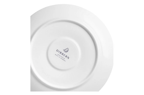 Чашка для завтрака с блюдцем Dibbern Белый декор 320 мл, фарфор костяной