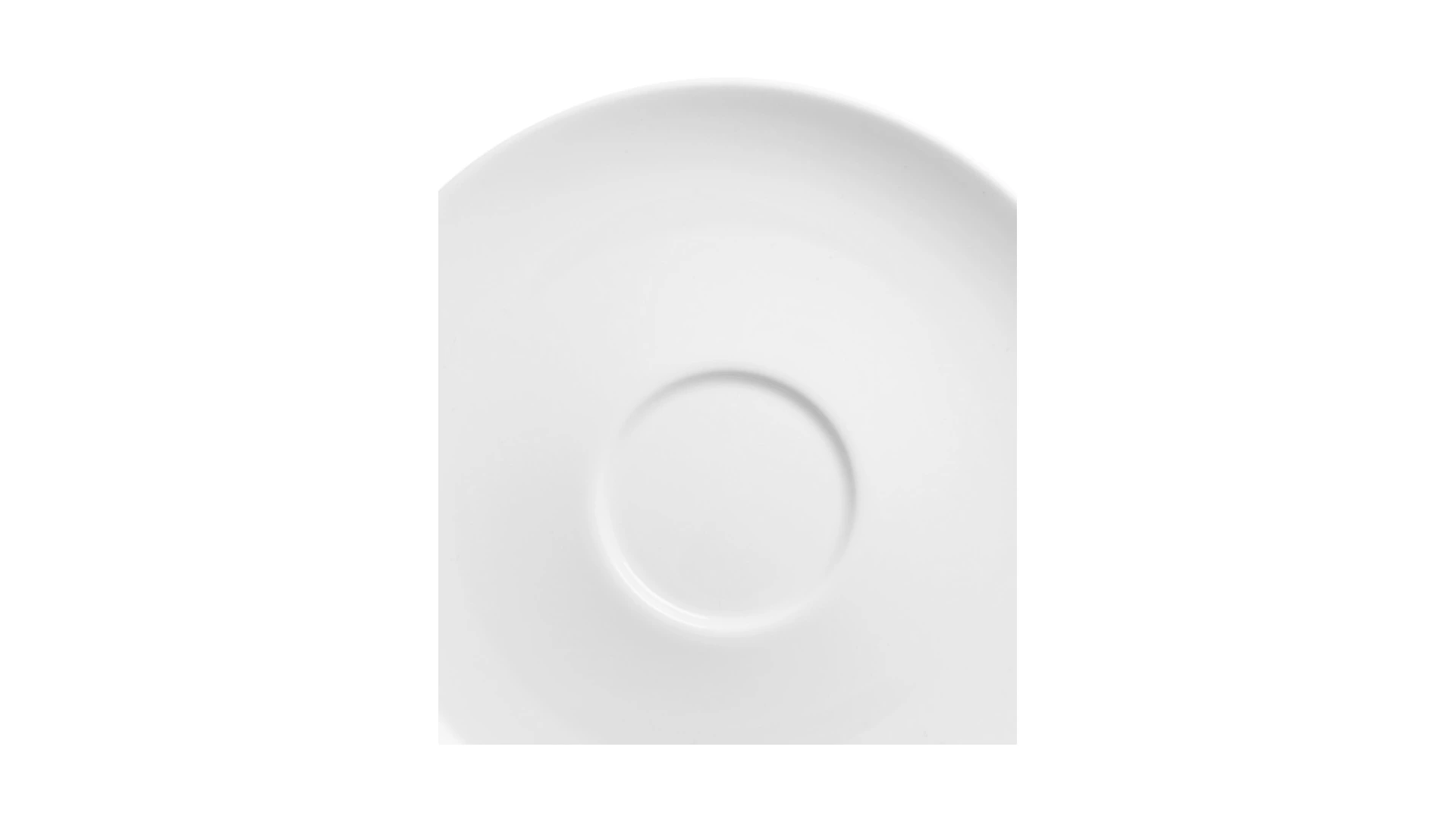 Чашка для завтрака с блюдцем Dibbern Белый декор 320 мл, фарфор костяной