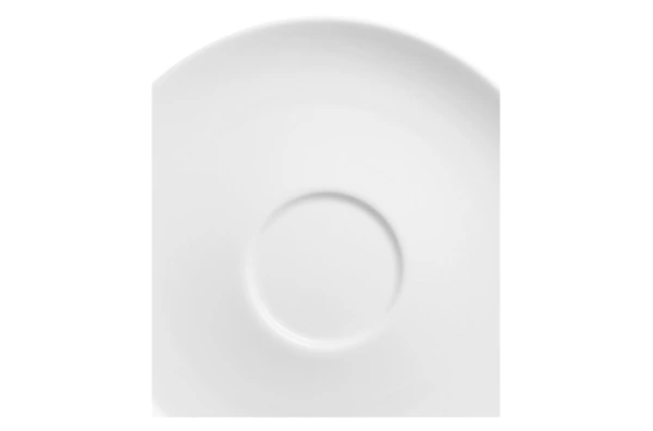 Чашка для завтрака с блюдцем Dibbern Белый декор 320 мл, фарфор костяной