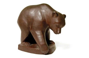 Фигурка Meissen 11,5 см Медведь, Элфриде Райхел-Дрехслер,1959г