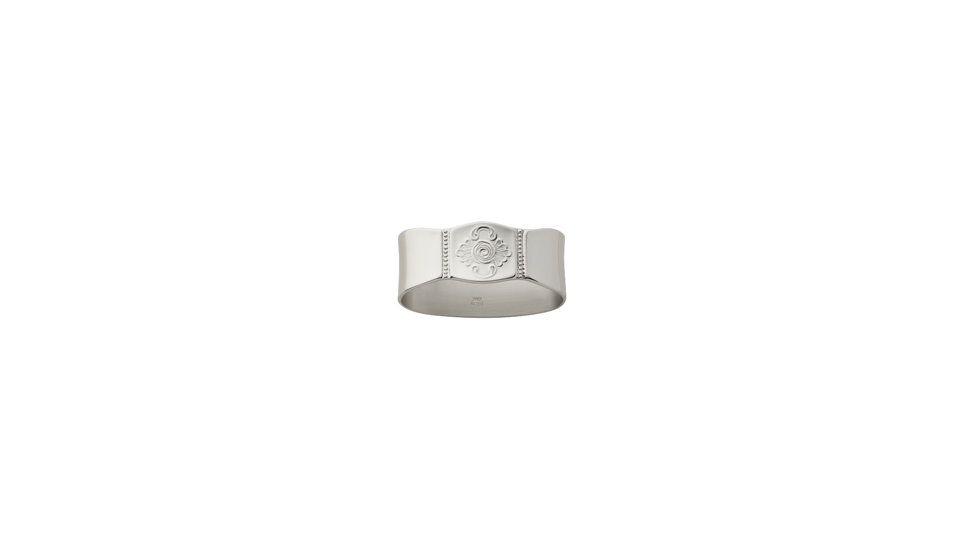 Кольцо для салфетки Robbe&Berking Розенмустер 5,4 см, серебро 925