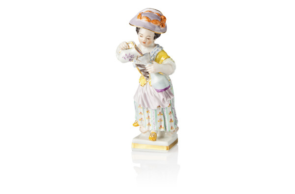 Фигурка Meissen 10 см Девочка с кувшином, И-ИКэндлер,1740г, пара к 60430