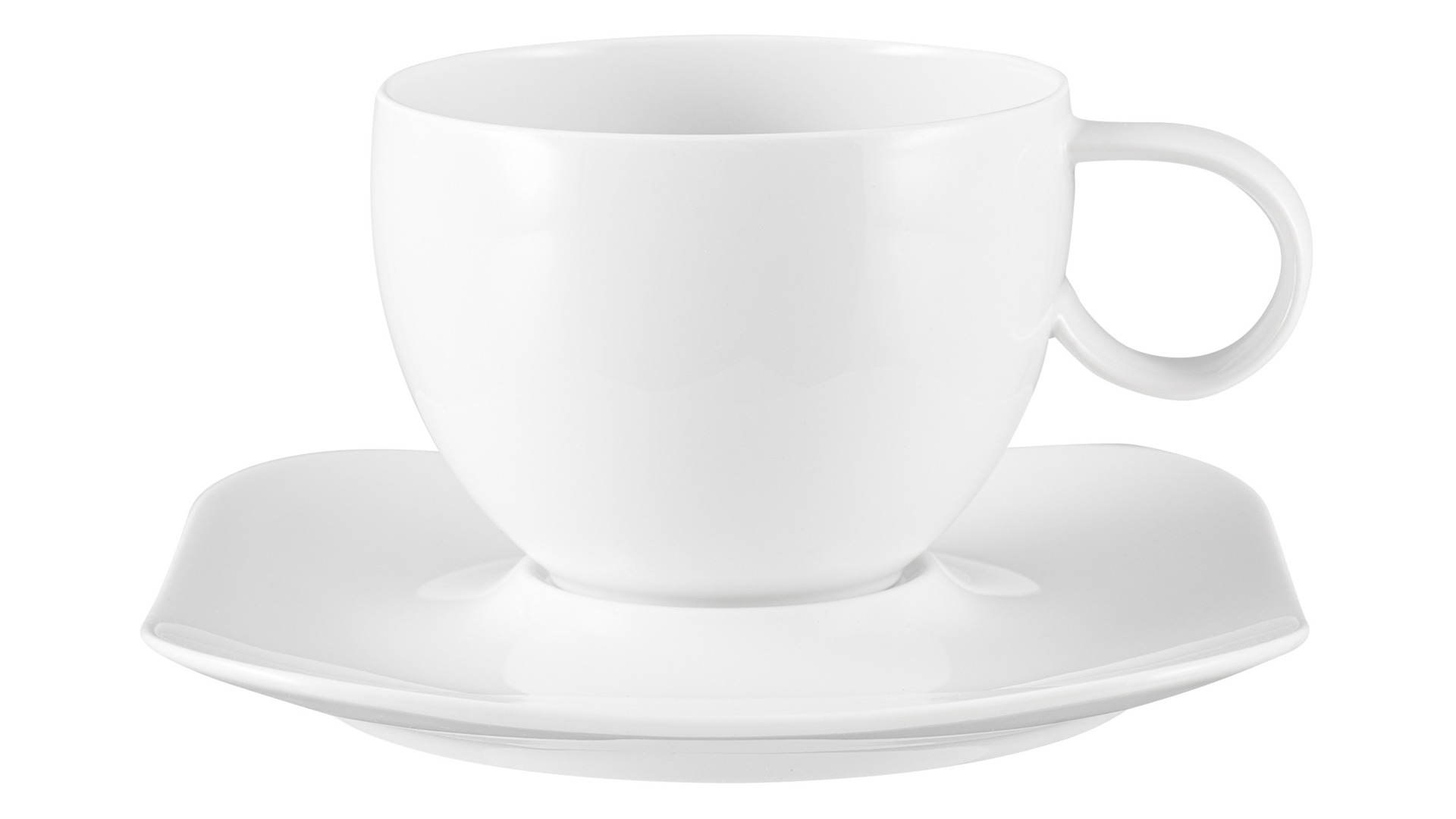 Чашка чайно-кофейная с блюдцем Rosenthal Фри Спирит Вайс 290 мл, фарфор