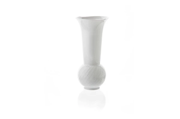 Ваза Meissen Игра волн, рельеф, белый 30 см, п/к