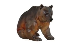 Скульптура ИФЗ Медведь бурый, фарфор твердый
