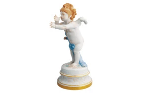 Фигурка Meissen Дразнящийся купидон 19,5 см, Генрих Швабе, 1877-1880 гг