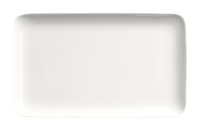 Тарелка для суши прямоугольная Dibbern Белый декор 25x15 см