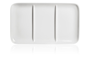 Блюдо для закусок трехсекционное Dibbern Белый декор 25 см