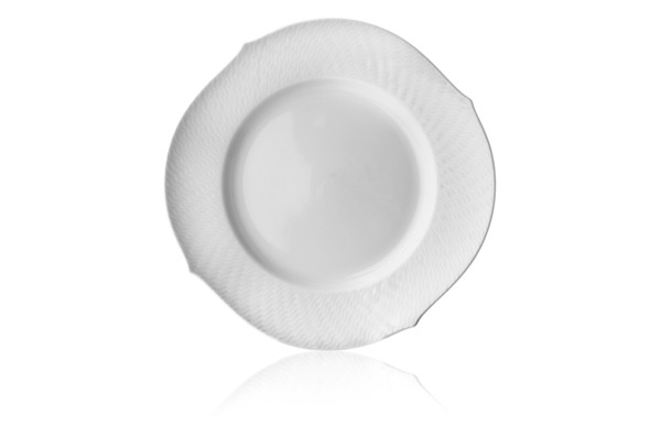 Набор из 6 тарелок закусочных Meissen 22,5 см Игра волн, рельеф, белый