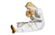 Фигурка Meissen 16см Девочка с букетом цветов (Юлиус Конрад Хеншель, 1905г.)
