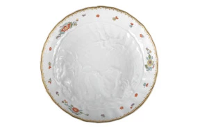 Салатник Meissen 21,5 см Лебединый сервиз, индийские цветы