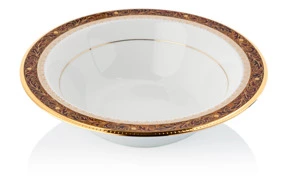 Салатник круглый Noritake Ксавьер, золотой кант 24 см