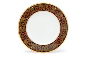 Тарелка акцентная Noritake Ксавьер, золотой кант 23 см
