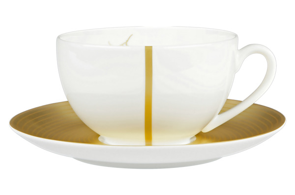 Чашка для эспрессо с блюдцем Dibbern "Золотой лес.Чистое золото" 110мл
