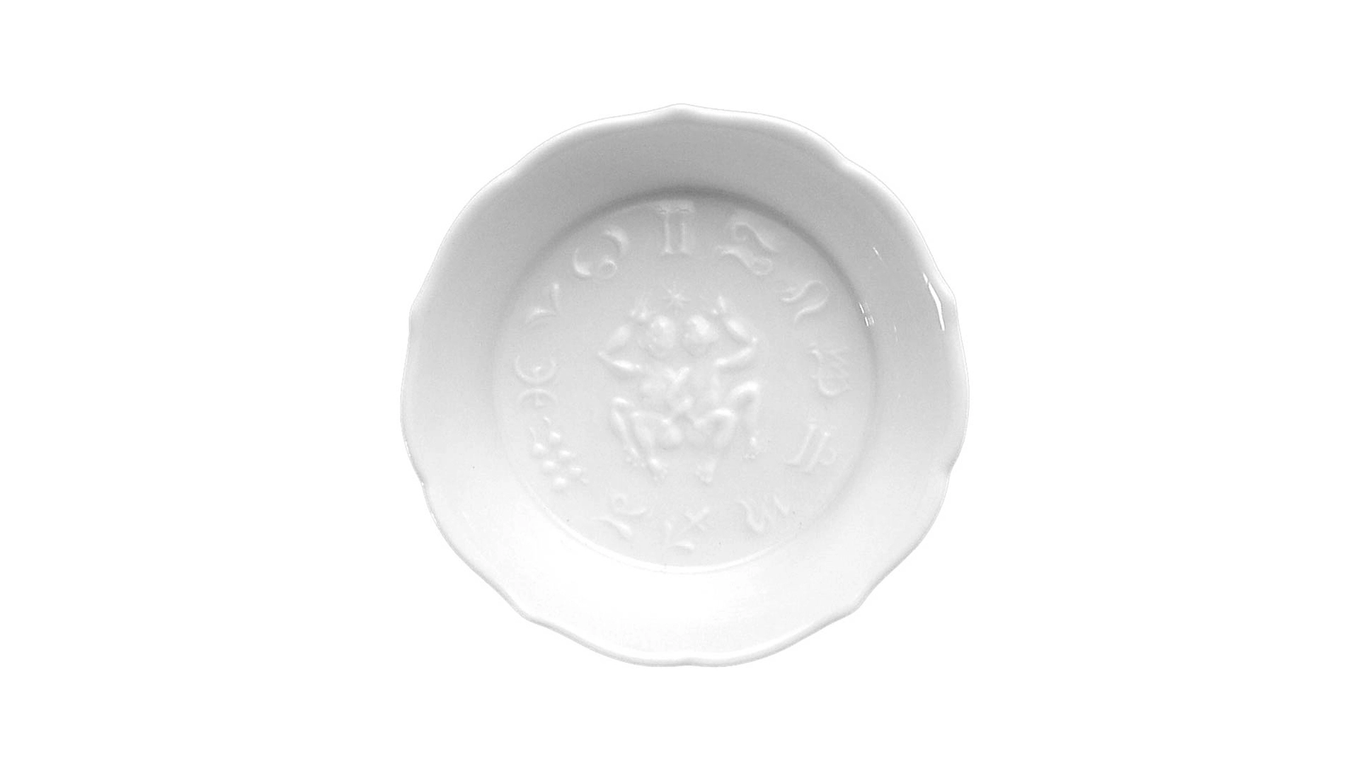 Розетка Meissen 8 см Близнецы, белая