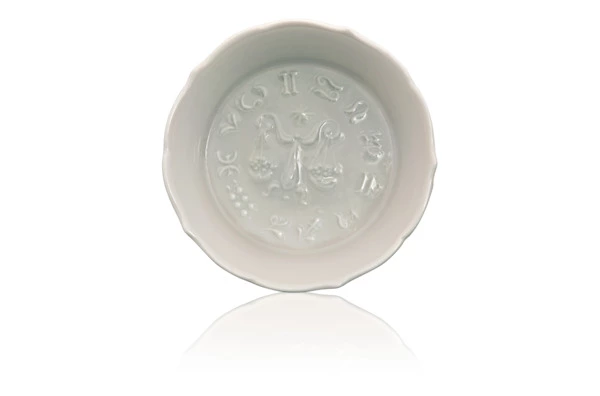Розетка Meissen 8 см Весы, белая