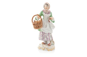 Фигурка Meissen 15 см Продавщица выпечки Парижские торговцы