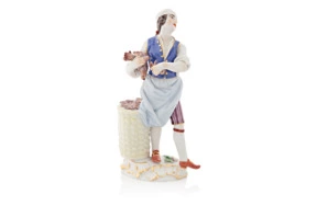 Фигурка Meissen 15 см Продавщица птицы Парижские торговцы
