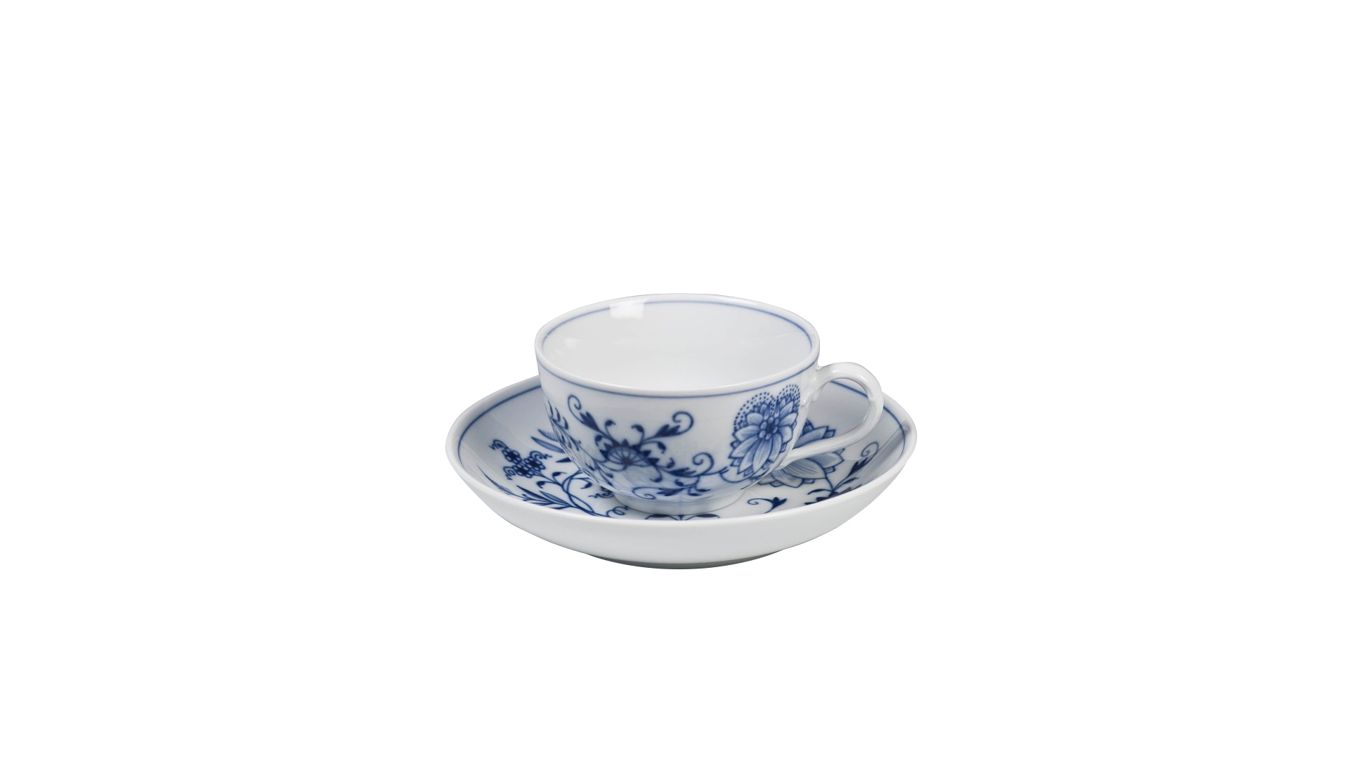 Чашка чайная с блюдцем Meissen 200мл Луковый декор