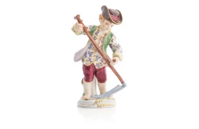 Фигурка Meissen 14 см Мальчик с косой, И-ИКэндлер,1740г, пара к 60305