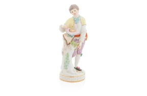 Фигурка Meissen 17,5 см Пастух с птичьим гнездом, МВАсье, 1777 г, пара к 61249
