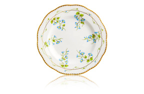 Тарелка пирожковая Herend Вьюнок 16,5 см, голубые цветы