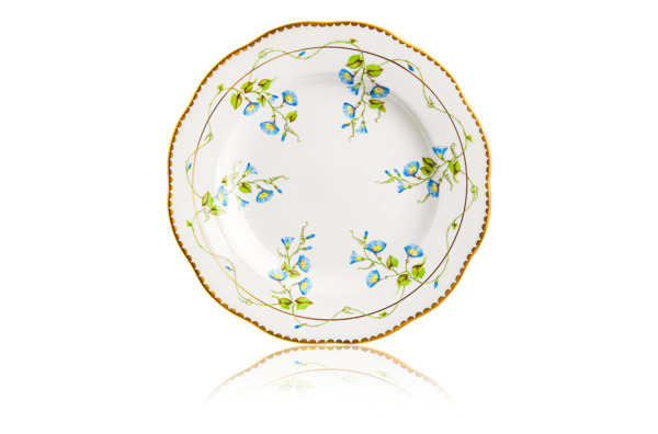 Тарелка пирожковая Herend Вьюнок 16,5 см, голубые цветы