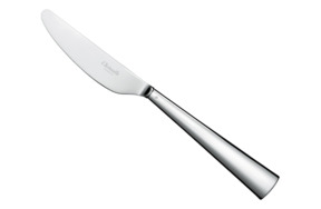 Нож столовый Christofle Вертиго 25 см, посеребрение