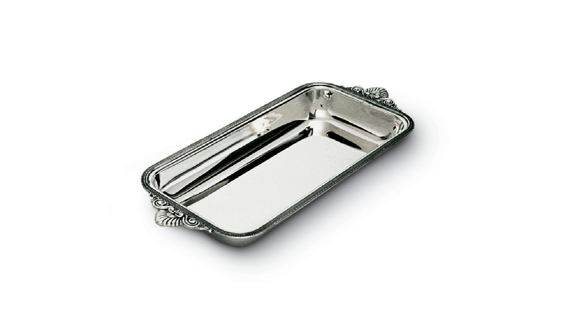 Блюдо для хлеба прямоугольное 34см Schiavon Империал, серебро 925пр