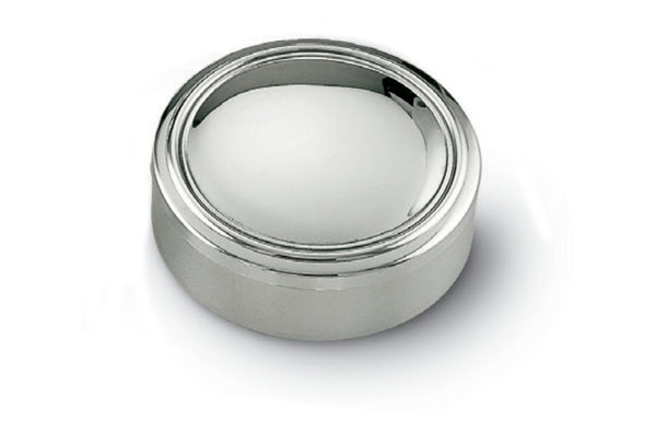 Шкатулка круглая Schiavon отполированная 10см, серебро 925пр