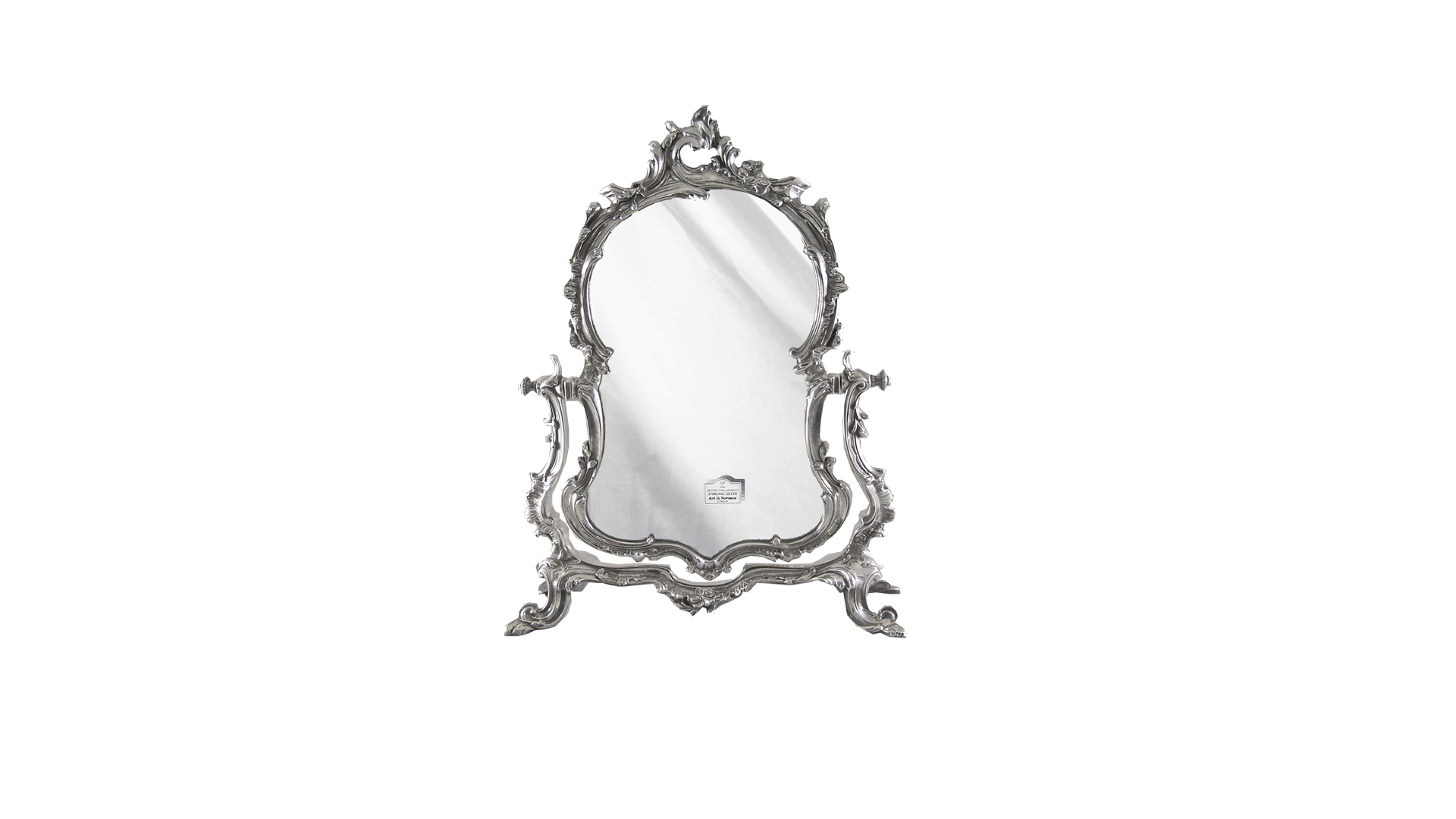 Зеркало настольное, большое (серебро 925)