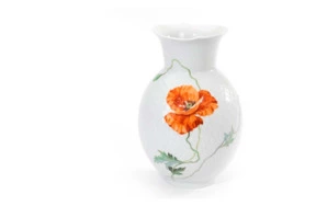 Ваза Meissen 20,5 см Игра волн, рельеф, маки