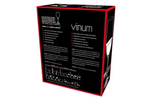 Набор бокалов для белого вина Riedel Vinum Viognier Chardonnay 370 мл, 2 шт,с текло хрустальное, п/к