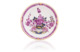 Пиала с блюдцем Meissen 60мл Индийские цветы, пурпурная