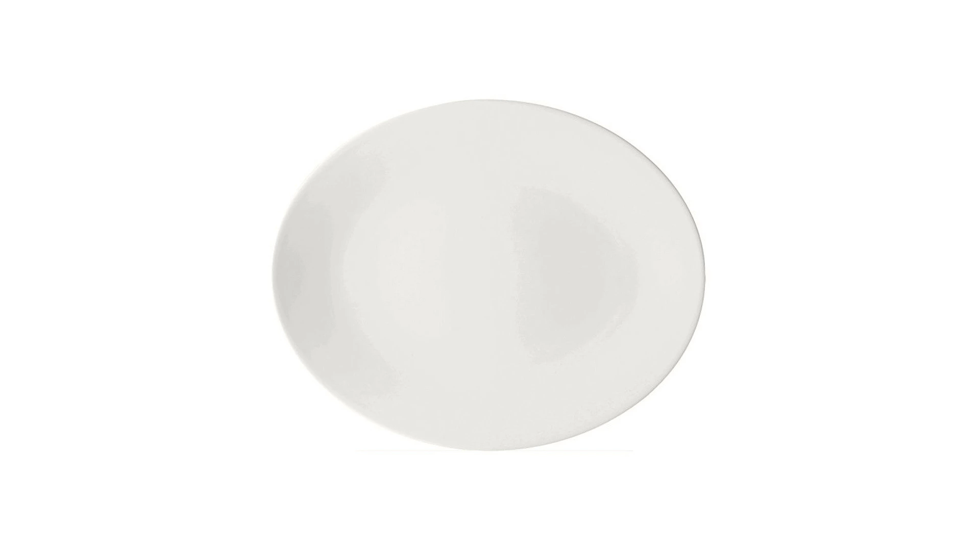 Блюдо овальное Dibbern Белый декор 28 см