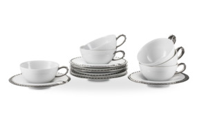 Набор чашек чайных с блюдцами Manufacture De Monaco Браслет, 6 шт