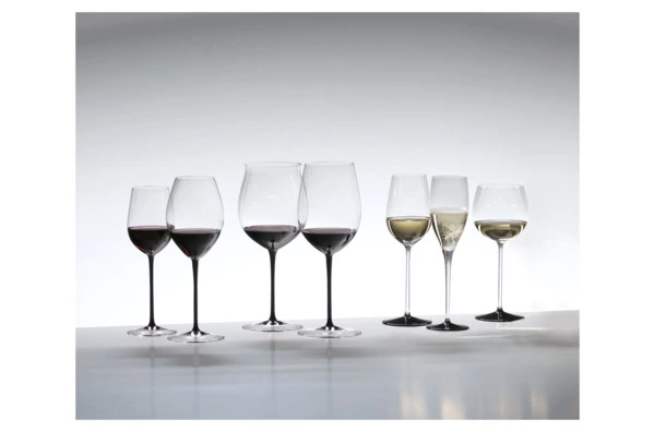 Бокал для красного вина Riedel Sommeliers Black Tie Bordeaux 350мл, ручная работа, стекло хрустально