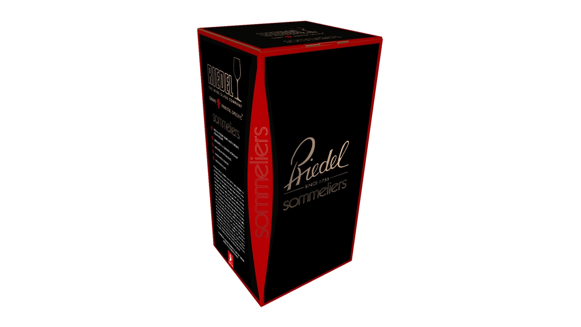 Бокал для красного вина Riedel Sommeliers Black Tie Bordeaux 350мл, ручная работа, стекло хрустально