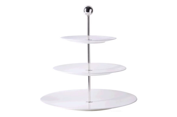 Блюдо трехъярусное Dibbern Белый декор 16 см, 21 см, 28 см