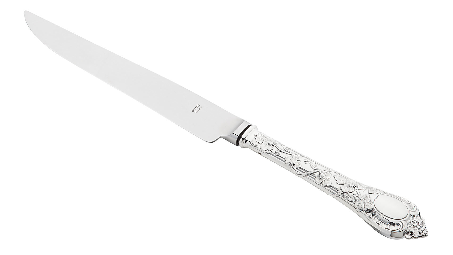 Нож разделочный Odiot Демидофф 31,5 см, серебро 925