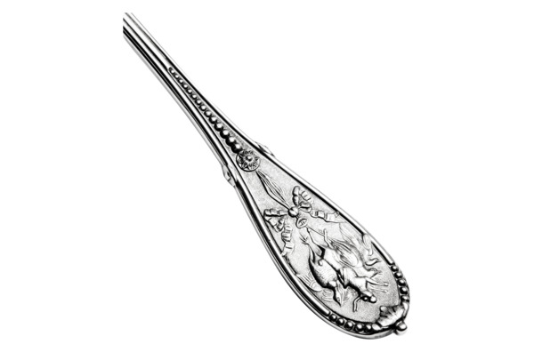 Вилка для салата сервировочная Odiot "Компьень" 25,5см (серебро 925)