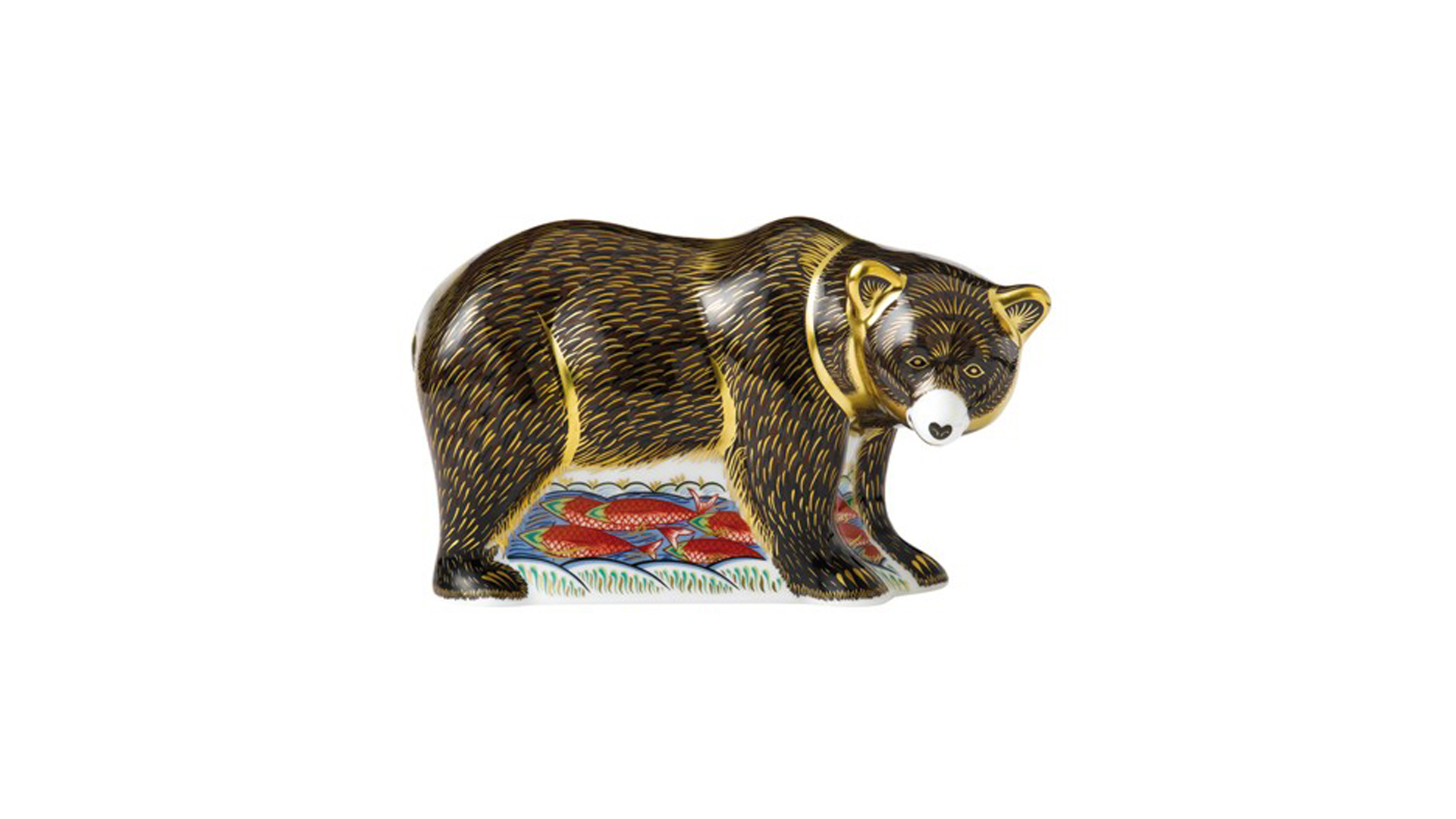 Пресс-папье Royal Crown Derby Медведь Гризли 16 см
