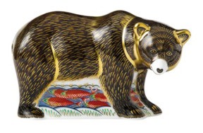 Пресс-папье Royal Crown Derby Медведь Гризли 16 см