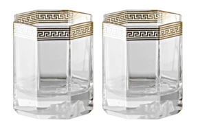 Набор стаканов для виски Rosenthal Versace Золотая Медуза 170 мл, стекло, 2 шт