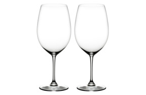 Набор бокалов для красного вина Riedel Vinum Bordeaux Grand Cru 960 мл, 2 шт, стекло хрустальное, п/