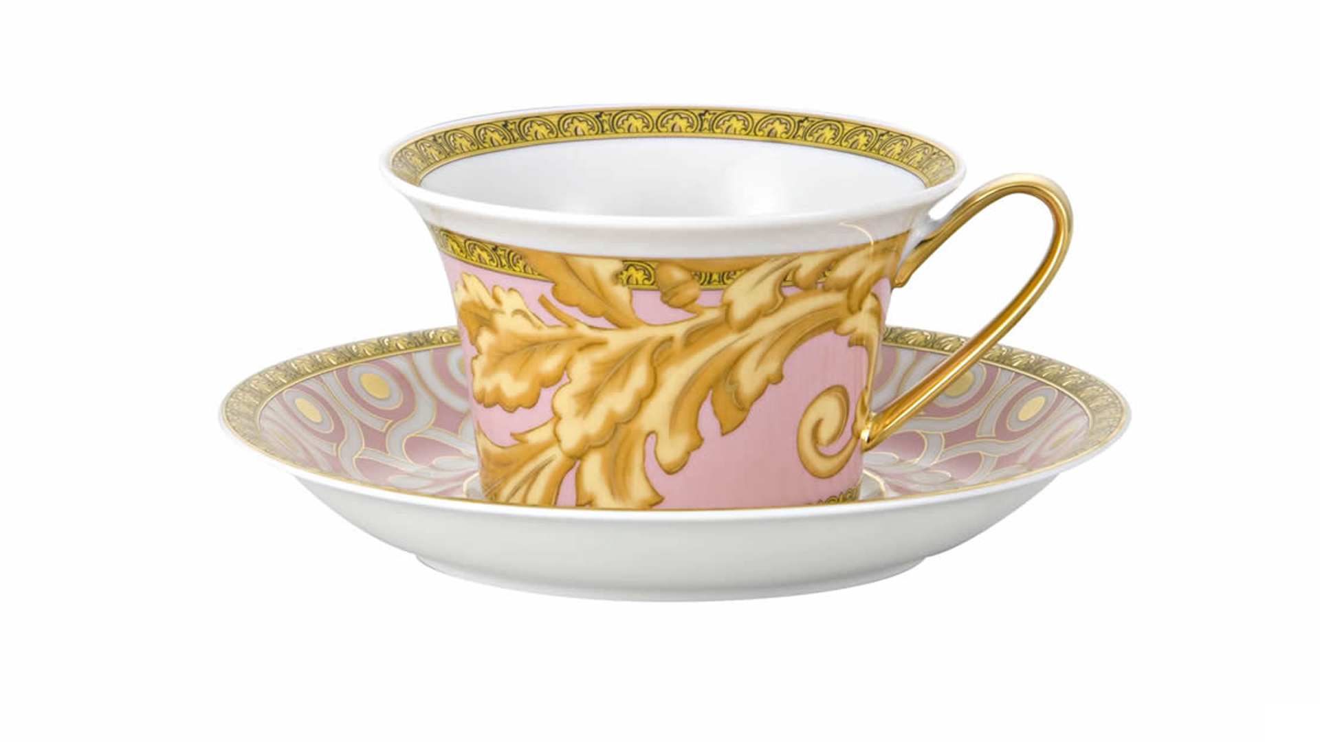 Чашка чайная с блюдцем Rosenthal Versace Византийские мечты 220мл, фарфор