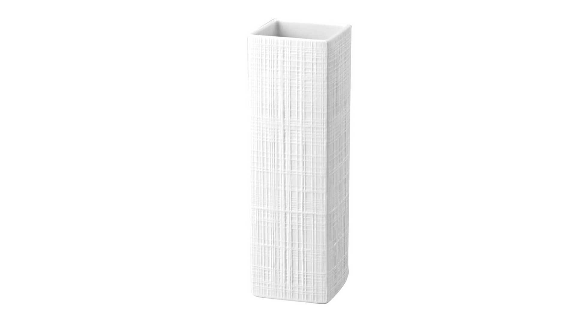 Ваза Rosenthal Структура, белая ткань 27см, фарфор (Мартин Фрейер)